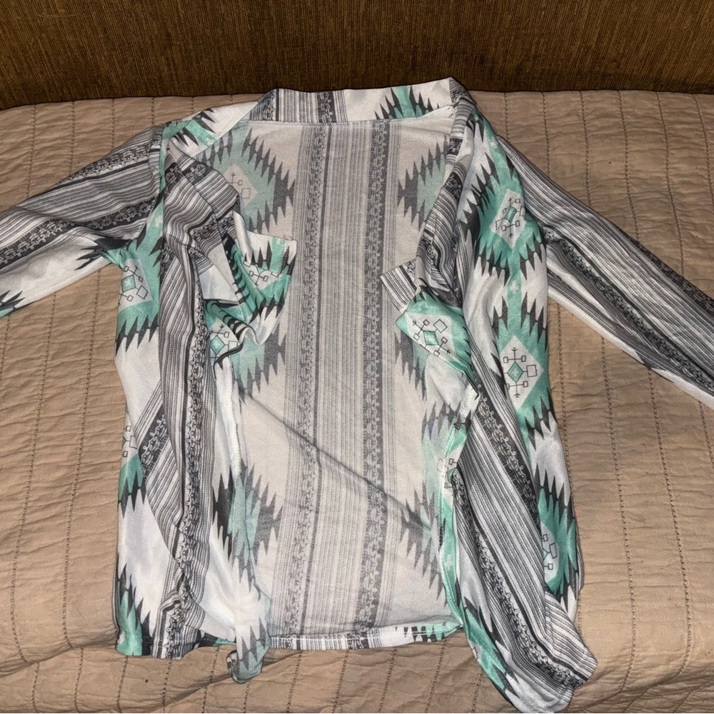 Aztec Geometric Print Women's Blouse